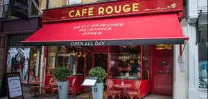Café Rouge in administration