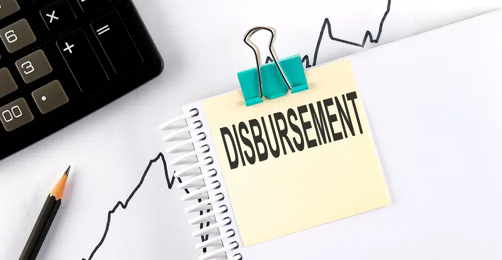 What are disbursements in a MVL process?